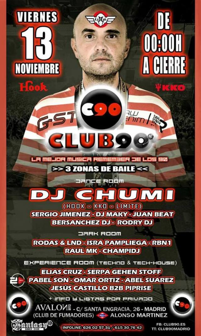 Cartel fiesta Club90