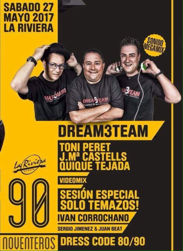 cartel noventeros primer aniversario