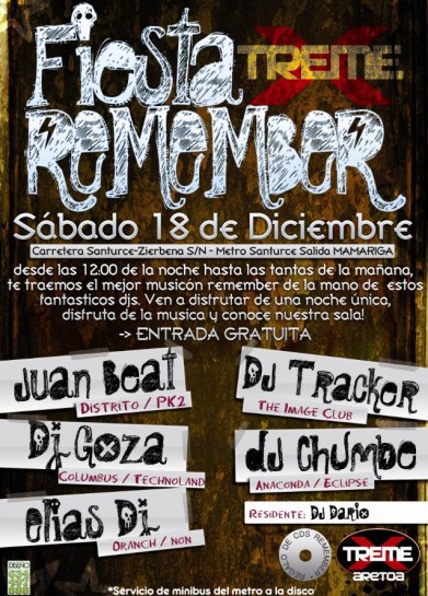 Fiesta remember en sala Xtreme