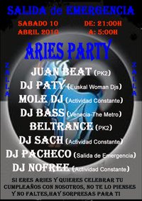 Aries Party en Salida de Emergencia, Zalla