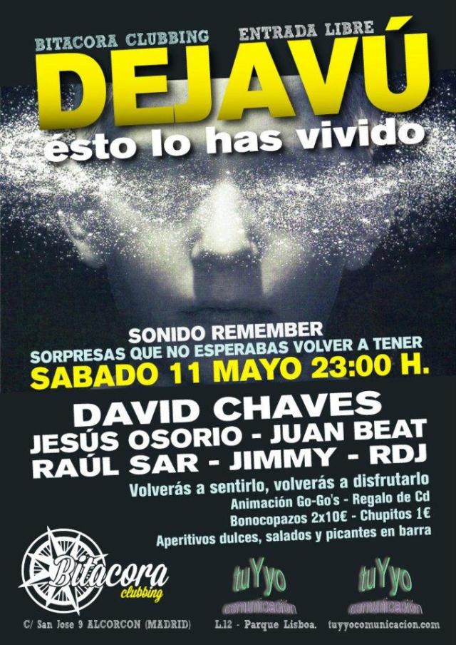 Fiesta dejavu en sala bitacora Clubbing - Alcorcon Madrid