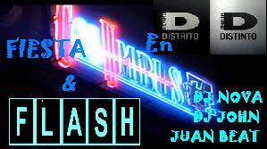 Fiesta COlumbus y Flash en Distrito Distinto